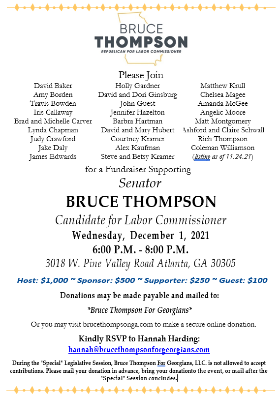 Dec 1 2021 Event - bruce thompson for georgians